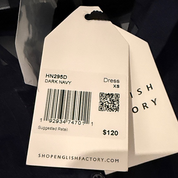 English Factory Midnight Checkered Midi Dress - Picture 9 of 9